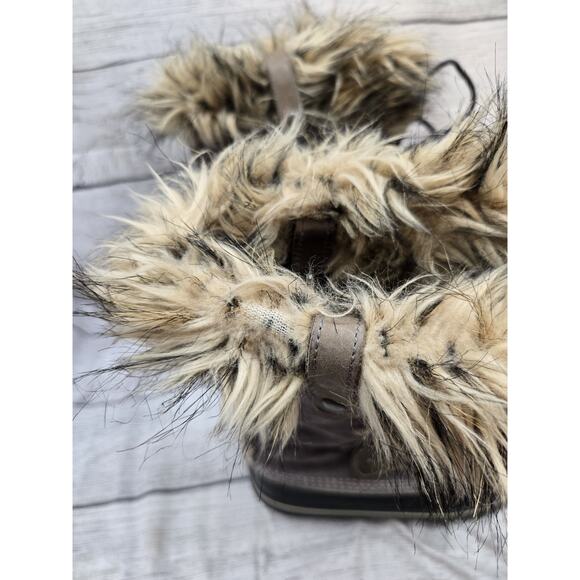 Sorel Joan of Arctic Snow Brown Waterproof Leather Women's Boots NL1540 Size 9 - Picture 15 of 15